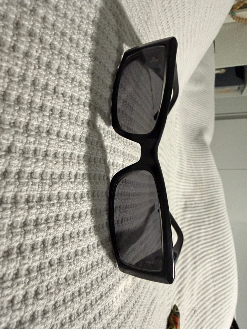 Miu MiuBlack Rectangular  Sunglasses - Classic Style